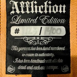 Men’s Leather Sport jacket. Affliction brand 2XL